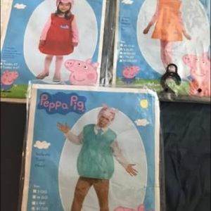 PEPPA PIG HALLOWEEN COSTUME LOT